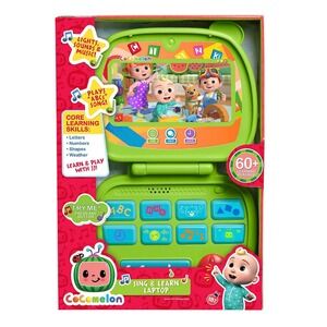 CoComelon JJ Sing & Learn Laptop Toy, Lights,‎ Sounds & Music New